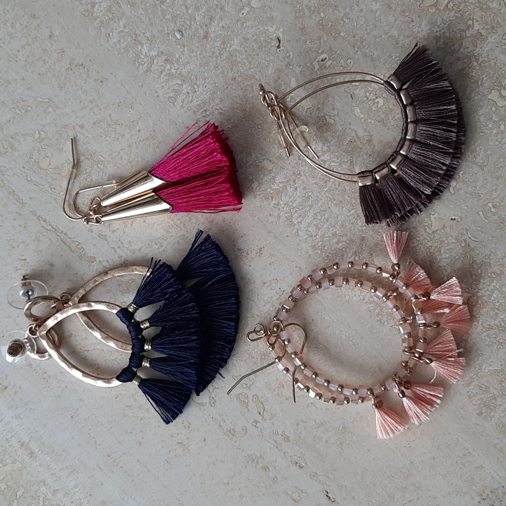 Almost new tassel earrings